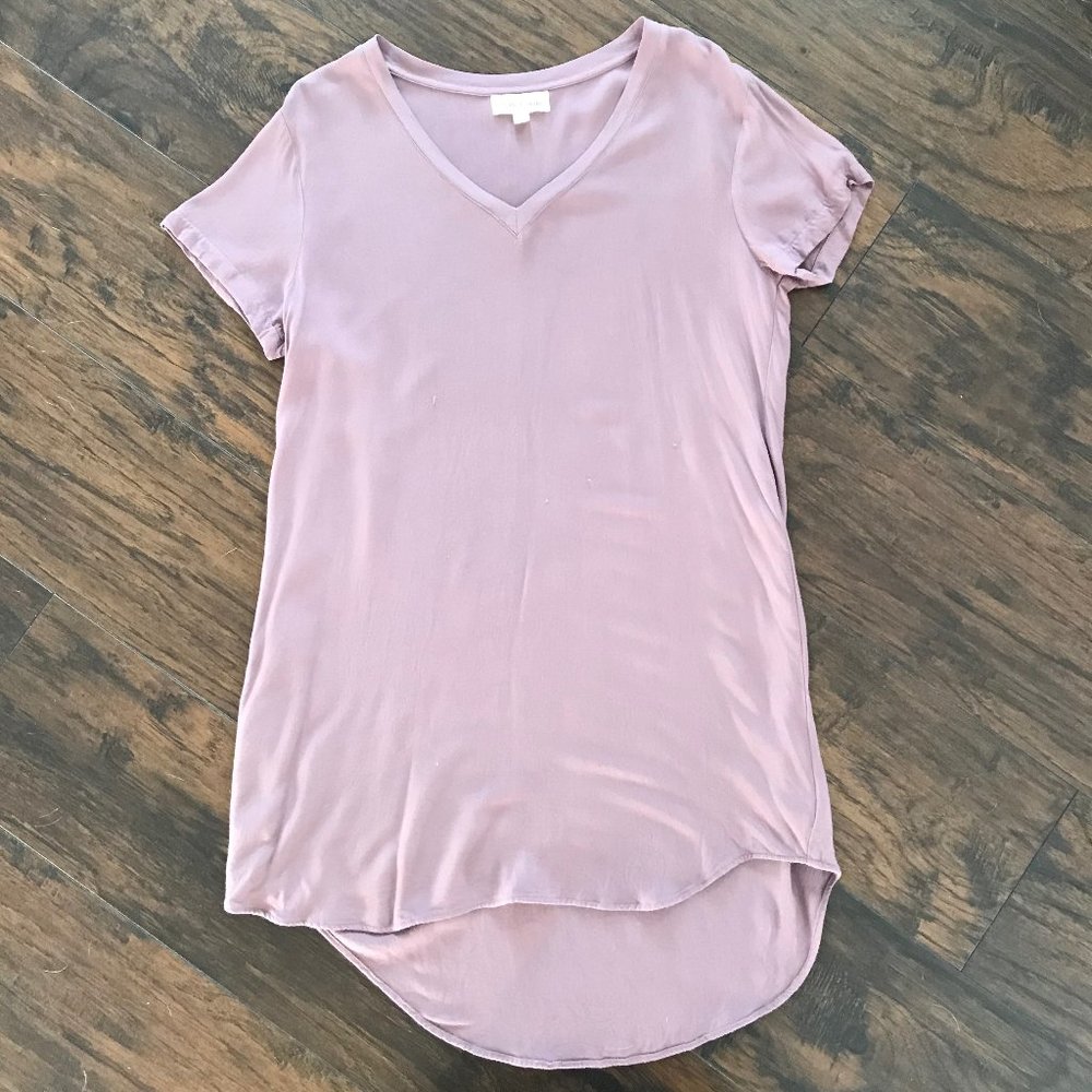 CLOTH & STONE | Women's V-Neck Dress | Small Mauve